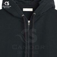 Black Zipper Hood...