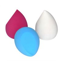 custom logo Soft tear drop egg shape non Latex Free make up Foundation 3D blender beauty cosmetic powder puff face makeup sponge From China