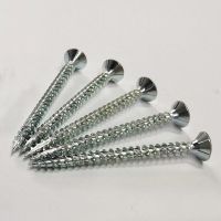 Chipboard Screw Knurling Between Thread Zinc Plated screw factory From China