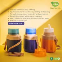 Appollo houseware Tiger Water Bottle(1000ml) high quality water bottle for kids and adults, easy to handle durable insulated bottle, unbreakable reusable easy to carry for schools.