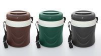 Riwayat Lunch Carrier Large With 2 Steel and 1 Salad Bowls for food storing, plastic food carrier for office and picnic, BPA free ecofriendly food keeper, washable