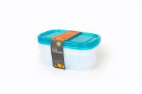 Crisper Food Keeper XXL 3pc Set (3 x 4000ml) high quality rectangle light weight food container for refrigerator and microwave easy to handle durable air tight food container plastic food container for storing and freezing food items.