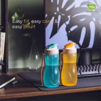 Spring Water Bottle Bottle (850ml) high quality water bottle for kids and adults, easy to handle durable, unbreakable reusable bottle for picnic, exercise and camping, BPA free bottle, ideal for school and gym.