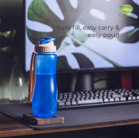 Spring Water Bottle Bottle (650ml) high quality water bottle for kids and adults, easy to handle durable, unbreakable reusable bottle for picnic, exercise and camping, BPA free bottle, ideal for school and gym.