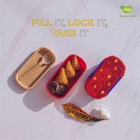 Appollo houseware Bento Lunch Box model-2 high quality rectangle light weight easy to handle durable air tight lunch box for kids, plastic food container for storing food items, unbreakable reusable lunch packing box, easy to carry stackable lunch box.