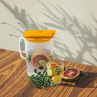 Appollo houseware Clip it Pitcher (2 liter) high quality Jug for picnic and parties, easy to handle durable, unbreakable reusable jug for dinner and side tables.