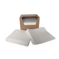 High Absorbency White Dimpled Oil Spill Absorbent Pads for lab factory From China