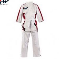 Custom made brand martial arts White Karate uniform 100% Cotton