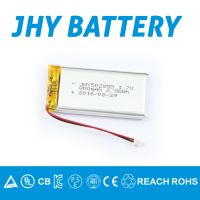 JHY Hot sale 3.7v 600mAh 502855 Lipo Battery rechargeable lithium ion battery pack  From China