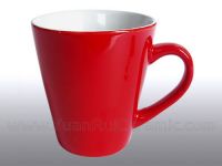 red glaze mug