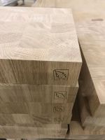 Solid oak wood  panels continuous lamellas in different dimensions (class A/A, A/B)