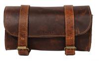 Thick Leather Motorcycle Handlebar Bag