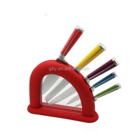 2021 Hot Sales Products Colorful Hollow Handle Chef Knife Set Knives Block Set From China