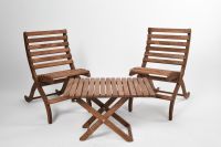 NomiaTrend 100% Solid Wood Table Chair Set