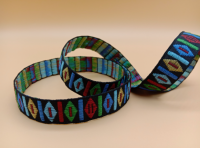 Wholesale Popular National Style Colorful Polyester Jacquard Webbing Tape