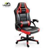 Factory Direct Sale Comfortable Big Size Wide Seat Height Adjustable Swivel Black Orange Leather Office Chair Gaming Chair From China