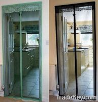 Magnetic soft screen door