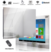 Touch Screen Bathroom Mirror smart TV 22 Inch  Waterproof Smart LED Television Full HD 1080P Built-in Wi-Fi Bluetooth From China