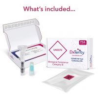 DxTerity SARS-CoV-2 RT PCR CE Test - COVID-19 Saliva At-Home Collection Kit