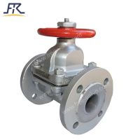 Flanged Fluorine Lined Diaphragm Valve ANSI