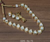 Indian Kundan necklace and earring Set