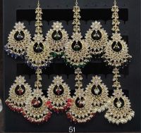 Earrings With Matching Tikka