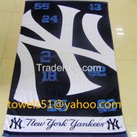 100% Cotton Custom Sports Printed Beach Towels for Promotion 30x60inch