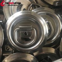 Stainless steel truck trailer recessed floor anchor with lashing ring,recessed mount From China