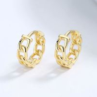 dainty curb chain earrings