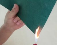 Flame retardant cyan insulation paper