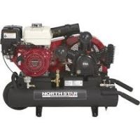 NorthStar Portable Gas Powered Air Compressor - Honda GX390 OHV Engine, 24.4 CFM 90 PSI, 30-Gallon Horizontal Tank