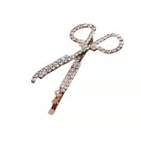 Creative Scissors Shape Artificial Rhinestone Hair