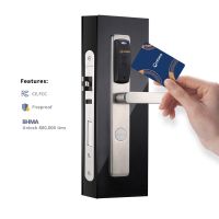 Orbita Hot Sales Factory Price 75mm Digital Rfid Touchless Smart Sensor Card Unlock Door Lock Hotel With Handle