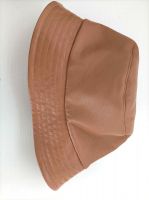 Women's fashion genuine leather bucket hat