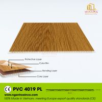 PVC PL Plastic Wall Cladding Panel SPC Wood Grain