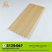 PVC ST125 Plastic Wall Cladding Panel SPC Wood Grain