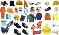 Safety Coveralls, Shoes, Masks, Gloves