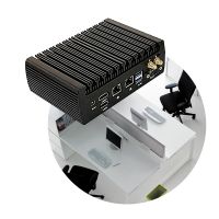 Fanless Gaming Computer Win11 Lake Dual Wifi 12V~19V 4Gb/128Gb Pro Metal Industrial Mini Pc