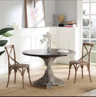 Reclaimed Wood Round Dining Table, K