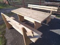 Production of Bavarian tables and benches.