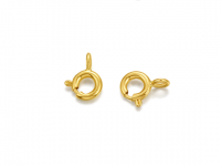 Gold Spring Ring Clasp For Necklaces