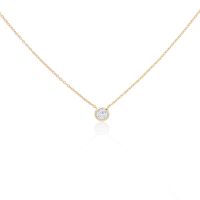 Custom Signle Diamond Necklace