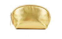 Glossy Pu Golden Makeup Bags