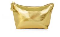 Glossy Pu Golden Makeup Bags