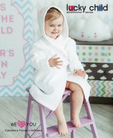 Bath Robe Happy Bathtime Little Rabbit White