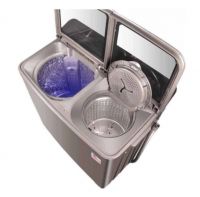 Domestic 15/18/22kg double-barrel double-cylinder stainless steel semi-automatic washing machine commercial hotel From China