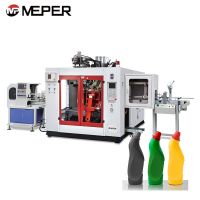 MEPER plasitc angled neck bottle toliet wash bottles extrusion blow moulding making machine