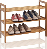 Bamboo Shoe Rack Storage Organizer Storage Cabinet Standing Tower Shoe Shelf Wooden Shoe Rack