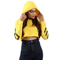 Women Crop Sweatshirt Top Hoodies