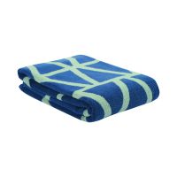 Jacquard Bath Towel Geometry, Blue, Collection Wild